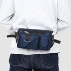 Riñonera Antisalpicaduras para Hombre - Mochila de Cintura Grande y Táctica para Viajes y Deportes