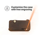 Riñonera de Cuero Genuino para Hombre - Bolsa para Teléfono 6.7