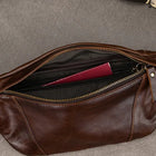 Riñonera Deportiva de Cuero Crazy Horse - Bolsa Cruzada Pequeña para Hombre