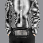 Riñonera de Cuero para Hombre - Bolso de Piel de Vestir Grande y Elegante
