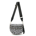 Riñonera de Cintura para Mujer - Bolso Bandolera de Nylon Negro Casual
