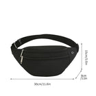 Riñonera Grande Unisex - Bolso Bandolera Casual de Cintura