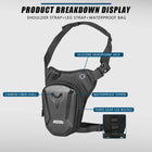 Riñonera de Pierna Impermeable para Moto y Motoristas - Bolso Lateral
