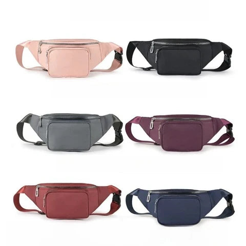 Riñonera Deportiva Impermeable Oxford para Mujer - Bolsa Multifuncional de Gran Capacidad