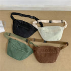 Riñonera Deportiva de Pana - Bolsa Unisex Grande para Hombre y Mujer