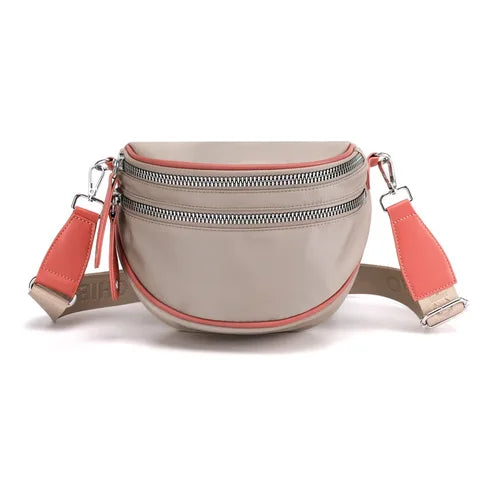 Riñonera Deportiva Elegante Impermeable para Mujer - Bolsa de Cintura Multifuncional