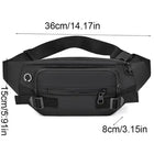 Riñonera Deportiva Hombre Oxford Impermeable - Grande y Resistente para Ciclismo
