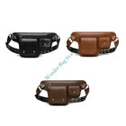 Riñonera Deportiva con Cinturón Ajustable y Bolsillos Cremallera - Bolso Bandolera de Cuero