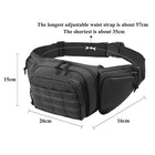 Riñonera Táctica para Hombre - Bolso de Cintura Deportivo con Compartimento para Pistola