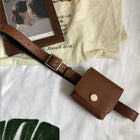 Riñonera Deportiva Coreana - Bolso de Cintura Unicolor con Cartera y Bolsillo para Tarjetas