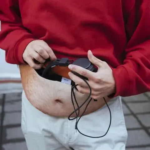 Riñonera Deportiva 3D Creativa para Hombre - Bolso de Cintura Divertido y Original