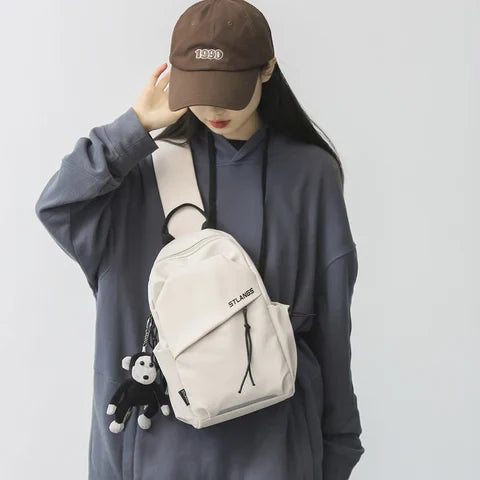 Riñonera Deportiva Unisex de Nylon - Bolsa de Cintura y Hombro