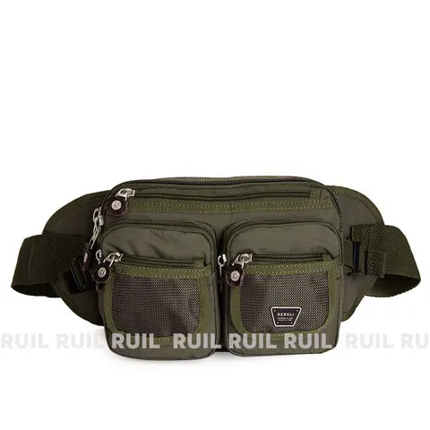 Riñonera Deportiva Hombre - Bolsa Cintura Oxford Impermeable para Correr