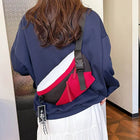 Riñonera Deportiva Grande de Nylon - Bolsa de Cintura para Mujer, Mochila de Hombro y Cintura