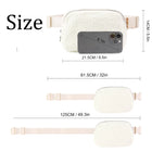 Riñonera Mujer Blanca - Bolso Bandolera Casual Mini