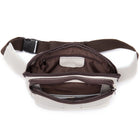 Riñonera de Cuero para Hombre - Bolso de Cintura de Viaje