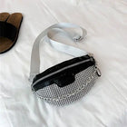 Riñonera Deportiva Brillante con Cristales - Bolso de Cintura para Mujer