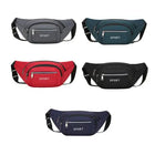 Riñonera Deportiva de Nylon para Hombre - Bolsa de Cintura para Viajes y Running