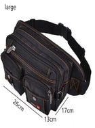 Riñonera Deportiva Hombre Impermeable Grande Multifuncional - Bolsa Pechera Oxford