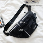 Riñonera Deportiva Multifuncional de Lona para Correr - Bolsa de Hombro Unisex