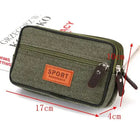 Riñonera Deportiva 2 Capas: Bolsa Móvil Horizontal y Vertical para Camping