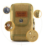 Riñonera Deportiva Táctica Unisex - Bolsa EDC para Teléfono 6.5 Pulgadas, Camping y Caza