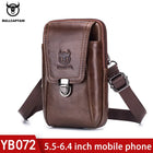 Riñonera de Cuero Genuino para Hombre - Bolsa de Cintura Pequeña