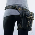 Riñonera Deportiva Vintage Retro Medieval de Cuero - Estilo Steampunk y Gótico para Moto