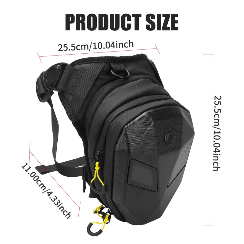 Riñonera de Pierna Impermeable para Moto y Motoristas - Bolso Lateral Resistente