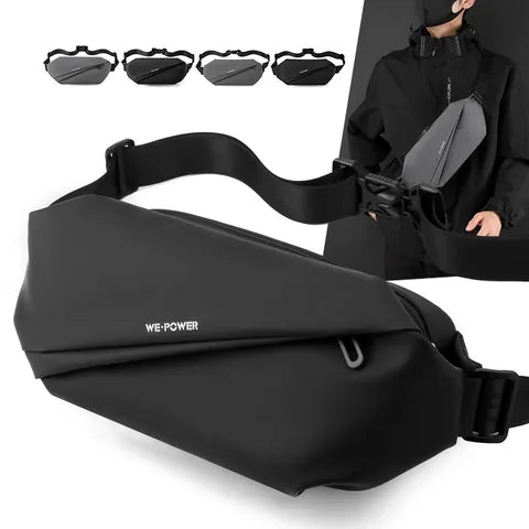 Riñonera Deportiva Hombre con Cierre Magnético - Bolsa de Cintura para Viajes y Deporte