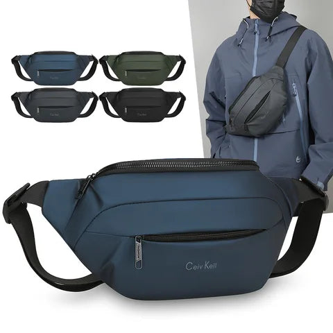 Riñonera Deportiva Hombre Impermeable - Mochila Pechera Moderna para Actividades al Aire Libre
