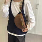 Riñonera Deportiva Mujer - Bolso Bandolera Vintage con Múltiples Bolsillos