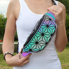 Riñonera Deportiva Reflectante Chameleón | Bolsa de Pecho y Bandolera para Mujer y Niña