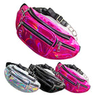 Riñonera Deportiva Holográfica para Mujer - Bolsa de Cintura Neón