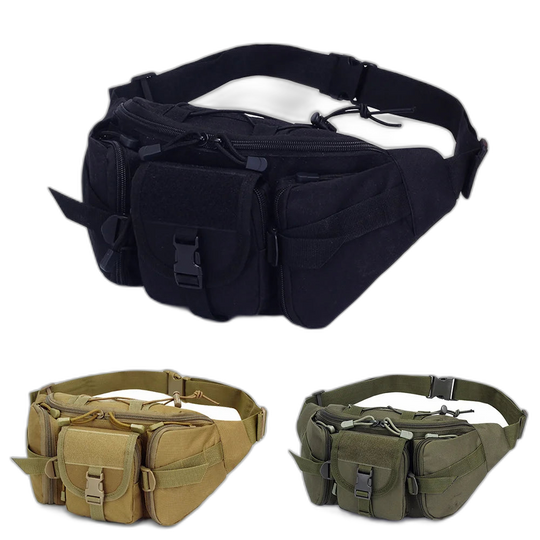 Riñonera Grande Táctica Militar Unisex - Máxima Capacidad y Estilo