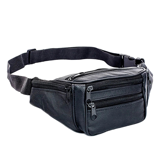 Riñonera de Cuero Premium para Hombre - Bolso de Piel de Vestir Elegante