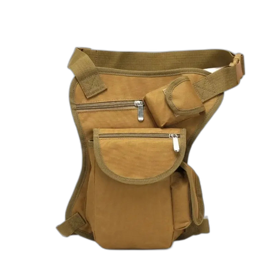 Riñonera de Pierna para Moto y Motoristas - Bolso Lateral Gris