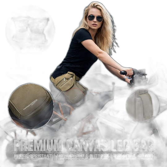 Riñonera de Pierna para Moto y Motoristas - Bolso Lateral Ajustable
