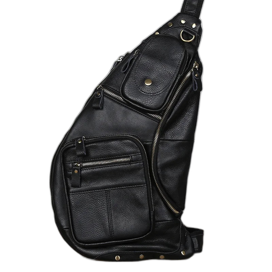 Riñonera de Cuero para Hombre - Bolso de Piel de Vestir Premium