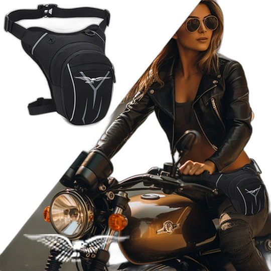 Riñonera de Pierna Impermeable para Moto y Motoristas - Bolso Lateral Resistente al Agua
