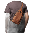 Riñonera de Cuero Vintage para Hombre - Bolso de Piel de Vestir Elegante