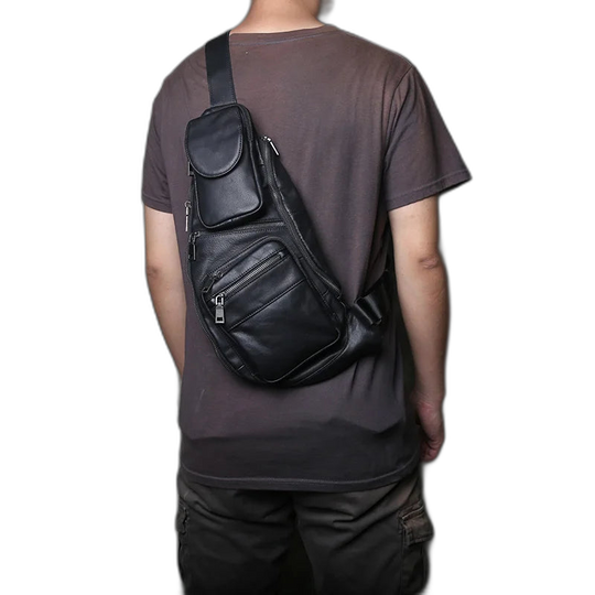 Riñonera de Cuero Vintage para Hombre - Bolso de Piel Elegante