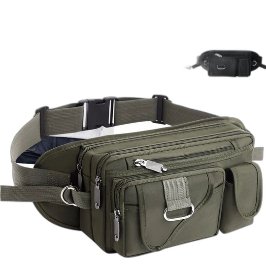 Riñonera Deportiva para Hombre - Grande y Espaciosa