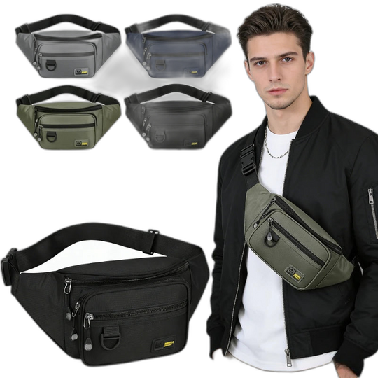 Riñonera Grande Impermeable para Moto y Motoristas - Bolso Lateral Resistente