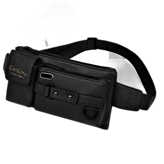 Riñonera de Cuero para Mujer - Bolso de Piel Grande y Elegante