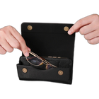 Riñonera de Cuero para Hombre - Bolso de Piel de Vestir Grande y Elegante