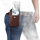 Riñonera de Cuero Genuino para Hombre - Bolso de Piel de Vestir Elegante