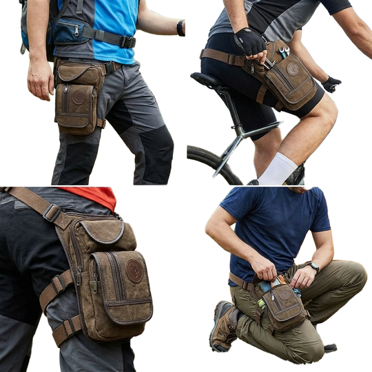 Riñonera de Pierna para Moto y Motoristas - Bolso Lateral Ajustable
