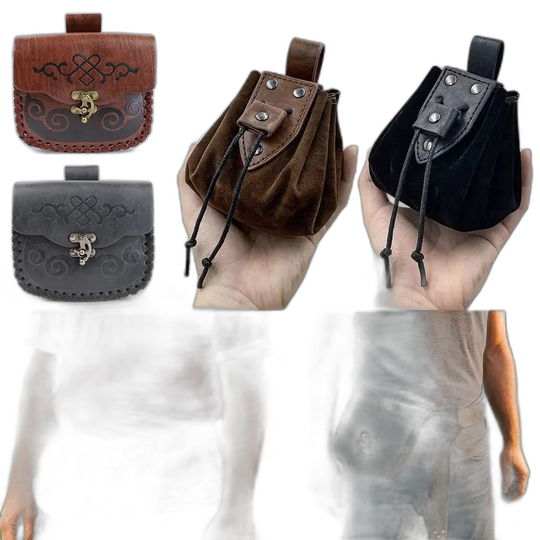 Riñonera de Cuero Vintage Unisex - Bolso de Piel Elegante