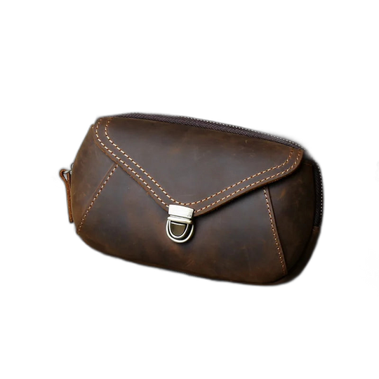 Riñonera de Cuero Vintage para Hombre - Bolso de Piel Elegante